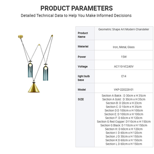 Lustre moderne de forme géométrique en fer, métal, abat-jour en cône de verre, <span class=keywords><strong>poulie</strong></span> de contrepoids, suspension d'usine à manger, vente en gros - Product Image 3