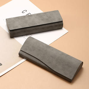 איכות גבוהה מעור עבודת משקפי שמש במקרה לוגו מותאם אישית עיצוב משקפיים מעור תיבת משקפיים - Product Image 5