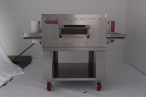 Pizza de grande capacité faisant le <span class=keywords><strong>four</strong></span> commercial empilable de pizza de convoyeur de structure isolée par biens de machine - Product Image 4