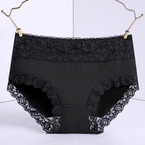 Fabrika özel logo Odm düşük bel dantel külot toptan Mix kadınlar iç<span class=keywords><strong>in</strong></span> dantel pamuk külot iç çamaşırı eski kadınlar - Product Image 4
