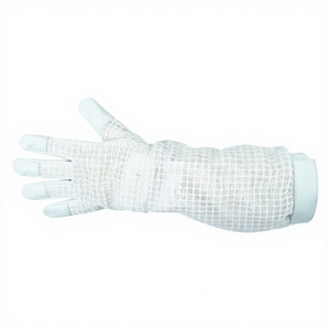 Guantes de Apicultura Menger Bee, Duraderos, de Doble Costura, Transpirables, Resistentes al Frío, de Cuero, Anti-Picaduras, Cortos y Ventilados - Product Image 1