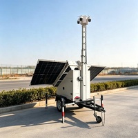 Nouvelle Arrivée : Remorque de Surveillance Solaire avec 3 Panneaux Solaires de 400W pour la Surveillance des Aéroports