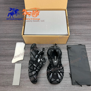 Chaussures de sport rétro de haute qualité en cuir véritable de luxe à lacets, tailles 3XL, semelle extérieure souple en TPU, pour la marche, style Balenciaga - Product Image 2
