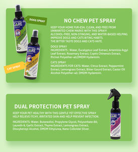 Fórmula a base de agua natural sin alcohol para gatos, bloque de espray para masticar, espray para morder, sabor amargo, espray para entrenamiento de comportamiento de mascotas - Product Image 6