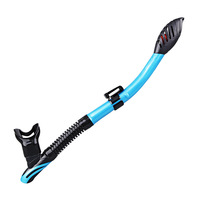 Tuba de plongée libre étanche en silicone, tuba de plongée sèche confortable et durable, unisexe