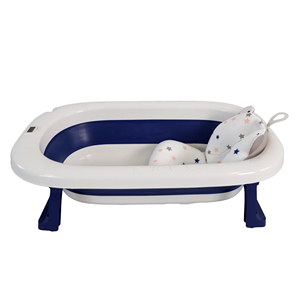 Ensemble <span class=keywords><strong>de</strong></span> baignoire pour bébé avec capteur <span class=keywords><strong>de</strong></span> température pour nouveau-nés, pliable et portable, design en plastique durable - Product Image 3
