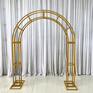 SMOOTH Factory Design Round Top Metal Floral <b>Stand</b> 3D Truss <b>Backdrop</b> <b>Wedding</b> Ceremony Arch - Product Image 1