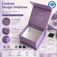 Caja de Cartón Reciclado con Estampado en Caliente con Lámina Dorada, Cierre Magnético, Diseño Personalizado y Logotipo Personalizado con Regalo
