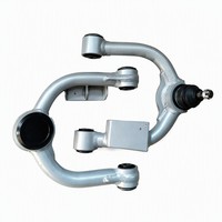Kit de bras de suspension supérieur avant réglables en 2 parties pour Nissan Paladin, gris clair, en acier tubulaire thermolaqué, remplacement pour SUV tout-terrain