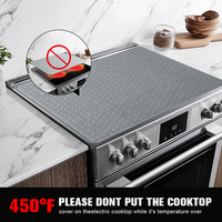 Tapis de séchage de vaisselle épaissi personnalisé, antidérapant, en silicone, pour cuisinière à gaz ou électrique, couvercle de cuisinière à surface vitrocéramique pour la cuisine domestique