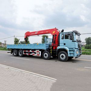 Grúa Montada en Camión Shacman Delong M3000S 8x4 de 14 Toneladas, Grúa de Brazo Recto Sany, Vehículo de Transporte de Equipo Pesado - Product Image 3