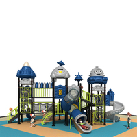 Tobogán Infantil de Grado Comercial Certificado para Exteriores, Área de Juegos Grande para Niños, Equipo para Parques