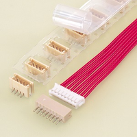كابل توصيل JST ZH بخطوة 1.5 مم، 2/3/4/6/8 دبابيس، سلك AWG28 UL1007 PVC، قابل للقطع حسب الطلب للسيرفو الصغير وإشارات لوحات الدوائر المطبوعة