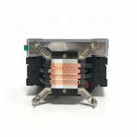 Refroidisseur de processeur ARGB 120 mm à 4 caloducs, refroidisseur silencieux de type tour avec caloducs en cuivre, synchronisation ARGB 5 V, compatible avec Intel LGA1851/1700 et AMD