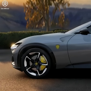 Rines de Aleación de Aluminio Forjado DW Negros de 17 18 19 20 21 22 24 Pulgadas 5X114.3 para <span class=keywords><strong>Ferrari</strong></span> <span class=keywords><strong>330</strong></span> Sf90 296 Purosangue - Product Image 5