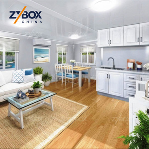 Casa Contenedor Expandible de 2 Pisos y 40 Pies, Villa Modular Prefabricada con Pared de Vidrio para Unidad Comercial <span class=keywords><strong>en</strong></span> EE. UU. y Australia - Product Image 3