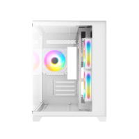 AntarcChill ARGB Full View Glass MicroATX Mid Tower Gaming Computer Case with Fan in Stock