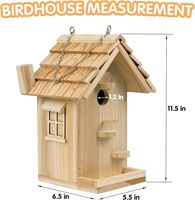 Kit de nichoir à oiseaux moderne à faire soi-même, nichoir en bois pour l'intérieur/l'extérieur, artisanat pour adultes, à suspendre pour le jardin