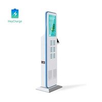 Logo OEM personnalisé grande station de location Powerbank en forme de carte de crédit compatible POS pour support de chargement de téléphone pratique