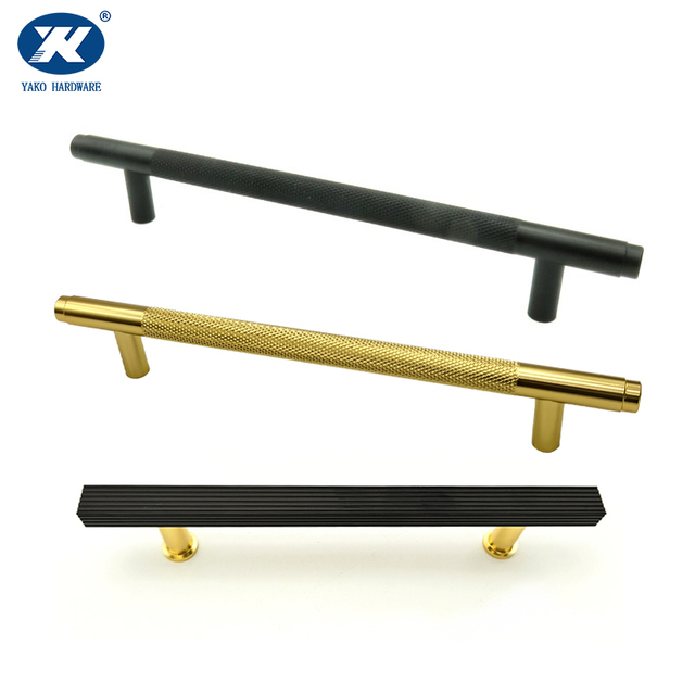 Aluminum Knurled Design Drawer Cabinet Door Pulls Handles Luxury Cabinet Handle