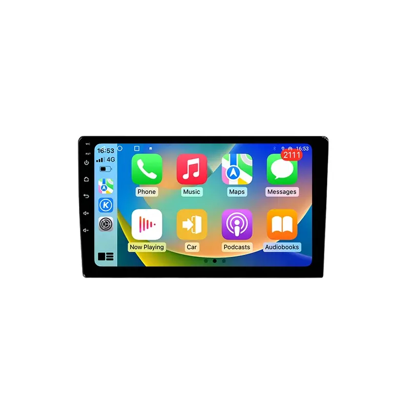 Reproductor de DVD para coche Android 2 Din 9 y 10 pulgadas 2 + 32G/4 + 32GB pantalla táctil radio para coche navegación GPS con Carplay al mejor precio