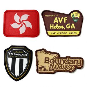 Manufactory Wholesale Embroidered Badges Iron on Jean <b>Jacket</b> <b>Patches</b> Fabric Carton Design Free Sustainable Custom Shape - Product Image 2