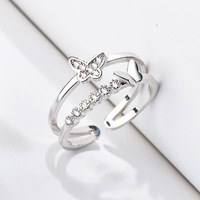 Double Bague Papillon