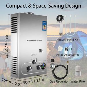 Calentador de Gas de agua caliente de gran capacidad instantáneo a la moda de 36KW para bañera de hidromasaje para ducha - Product Image 2