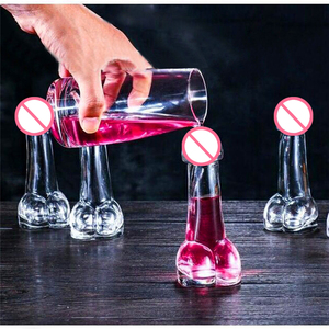 Verres à cocktail fantaisie en forme de pénis, verre à martini en forme de pénis, tasse à bière, verre à vin portable pour enterrement de vie de garçon, enterrement de vie de jeune fille - Product Image 2