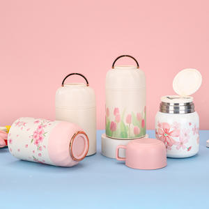 उच्च मूल्य वाले चांदी स्टेनलेस स्टील 316 वैक्यूम इन्सुलेट बेकर आधुनिक डिजाइन पोर्टेबल सूप कप लड़कियों के लिए थोक - Product Image 1