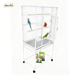 Vente en gros de cages d'élevage d'oiseaux modernes de 54 pouces de hauteur villa cages pour perroquets en métal grande cages à oiseaux avec support roulant - Product Image 2
