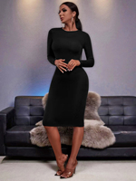 Ropa de mujer de alta calidad Vestidos de manga larga para damas Vestidos Casuales