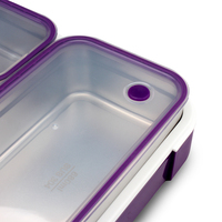 Nouveau 3 compartiment en acier inoxydable vide insulated lunch tiffin alimentaire de stockage boîte bento boîte à lunch pour la nourriture avec couvercle