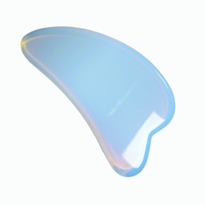 Iridescent Opalite Dolphin Gua Sha Transparent Blue Crystal Scraping <b>Massager</b> for Face Lift - Product Image 5
