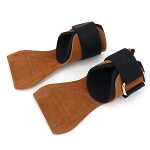 أحزمة معصم لرفع الأثقال مضادة للانزلاق أحزمة معصم رفع الأثقال جلدية مزدوجة لتدريب القوة في صالة الألعاب الرياضية - Product Image 3