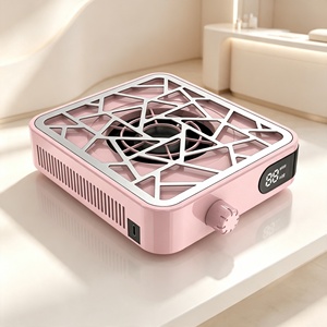 Ventilateur turbo sans fil portable pour bureau, mini aspirateur à poussière pour ongles, extracteur de poussière pour salon à domicile, équipement de manucure - Product Image 1