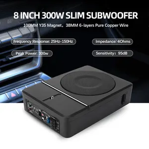 Auto-Schallsystem mit Selbsterkämpfung verstärkter neuer Slim Sub-Woofers für Untersitz 300 Watt Untersitz-Subwoofer Lautsprecher