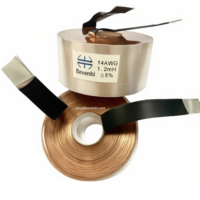 Bobine d'inductance en ruban de cuivre sans oxygène de haute pureté Bevenbi pour filtre de fréquence audio Hi-Fi, 16AWG 0.4mH