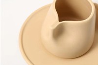 Tasse et soucoupe de thé au lait en céramique givrée mate de couleur bonbon Macaron exquise rétro simple expresso tasse à café soucoupe