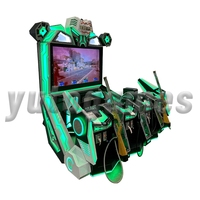 Machine de jeu de tir d'arcade de simulateur de tir à jetons Go Cross Fire | Jeu de voiture de course de parc d'attractions à vendre