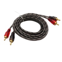 Cable personalizado de cobre puro 2 RCA macho a macho Cable de Audio AV cable de audio amplificador de potencia bajo para TV VCR video cable de audio