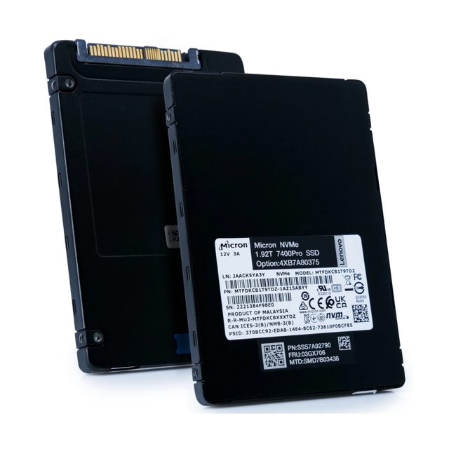 For 7400 Pro 1.92TB Internal Server SSD M.2 22110 Form Factor PCIe 4.0 NVMe for High-Performance Computing & Data Center