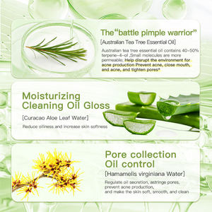 <span class=keywords><strong>Detergente</strong></span> <span class=keywords><strong>Viso</strong></span> Vegano di Alta Qualità con Vitamina C Organica, Sbiancante, Controllo del Sebo, Idratante, con Estratti Vegetali - Product Image 5