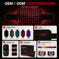 Ceinture de luminothérapie infrarouge rouge 660nm 850nm à double longueur d'onde pour la taille, utilisation à domicile, au bureau ou en salon