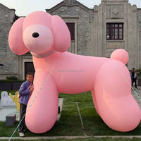 Mascotte géante blanche pour décoration de fête personnage gonflable animal de dessin animé chien