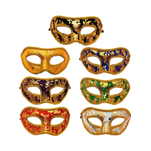 Nueva Llegada: Máscara Veneciana de PVC Hecha a Mano, Exquisitamente Tallada, de Media Cara, Impresa en 1 Color con Letras en Relieve, para Fiestas de Halloween y Carnaval - Product Image 4