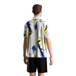 Maillot de football performant avec maille respirante à séchage rapide, col pliable et style flexible pour les séances d'entraînement et les sorties décontractées - Product Image 4