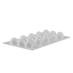 MUYULINS Moule à gâteau en silicone 3D, mini truffe, 15 cavités, boule ronde - Product Image 3