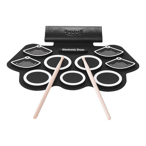 Electronic <b>Drum</b> Set 9 Pads Foldable With Built In Speaker And Battery For Practice And Performance - Product Image 1