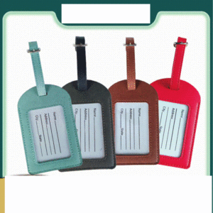 Étiquette de sac à bagages en cuir PU personnalisée, étiquette d'identification de bagage, étiquette d'identification de <span class=keywords><strong>valise</strong></span> de vol, étiquette de nom Plus bande avec fenêtre transparente en PVC - Product Image 6